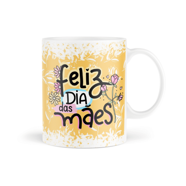 CANECA CERÂMICA BRANCA DIA DAS MÃES