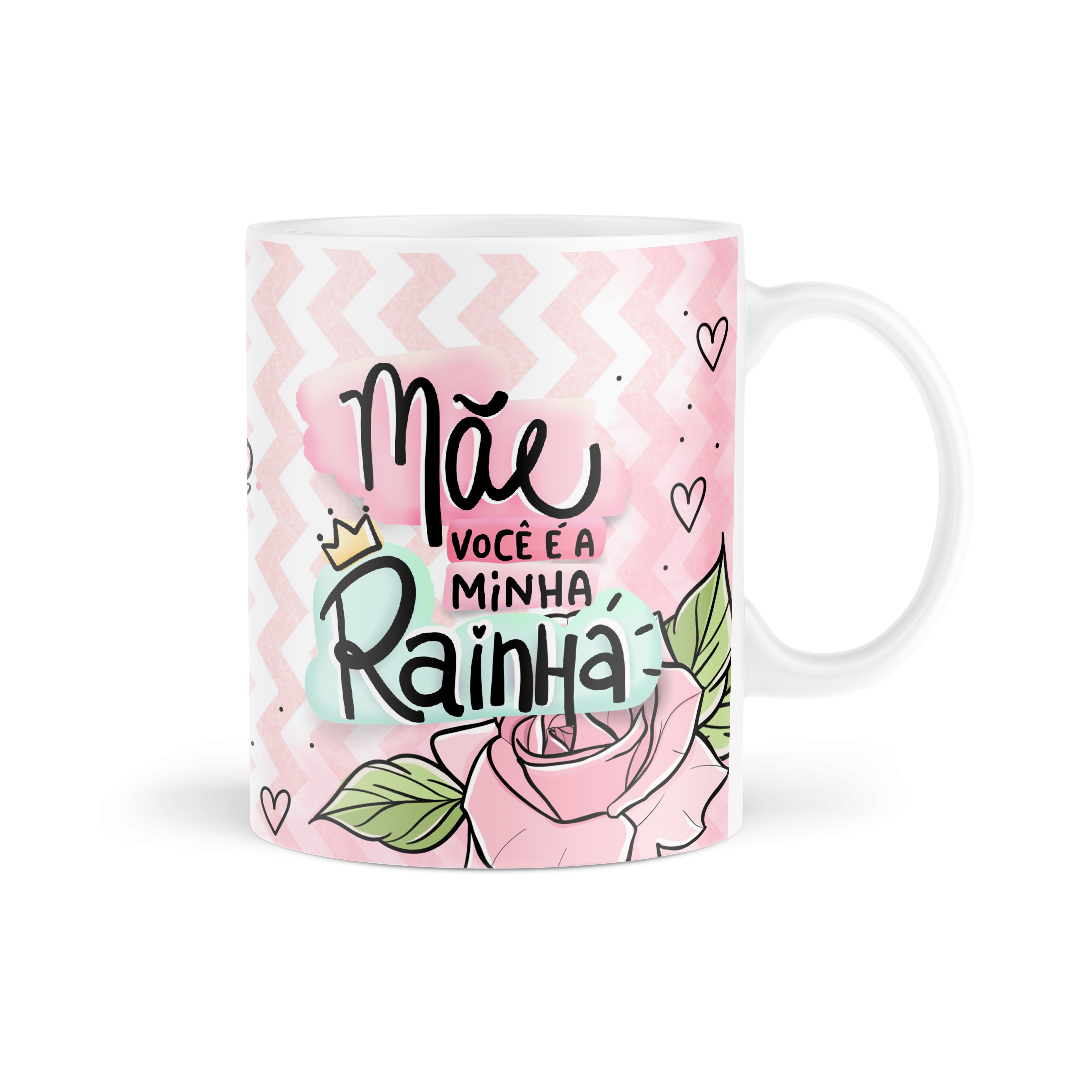 CANECA CERÂMICA BRANCA DIA DAS MÃES